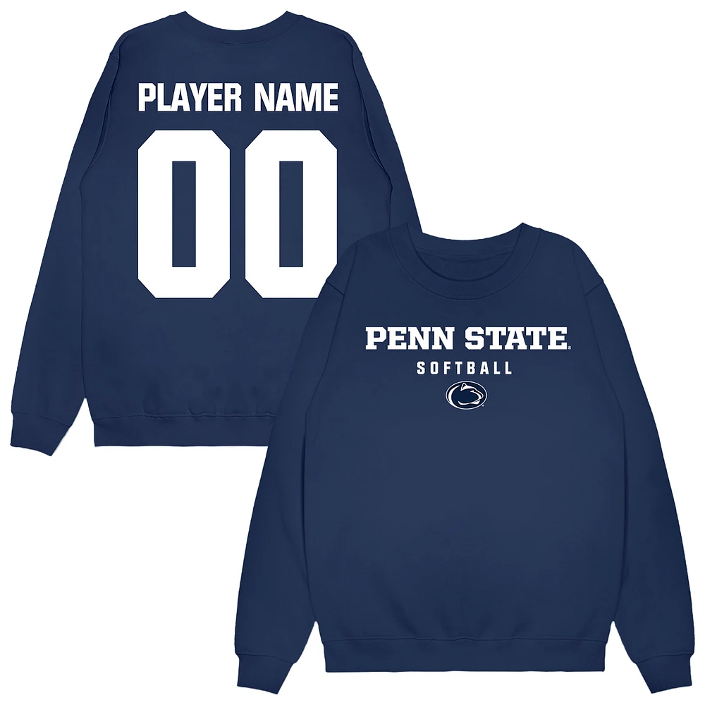 Unisex Navy Penn State Nittany Lions NIL Pick-A-Player Softball Sweatshirt