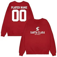 Unisex Cardinal Santa Clara Broncos NIL Pick-A-Player Softball Sweatshirt