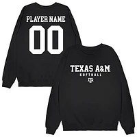 Unisex Black Texas A&M Aggies NIL Pick-A-Player Softball Sweatshirt