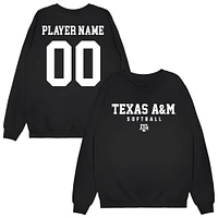 Unisex Black Texas A&M Aggies NIL Pick-A-Player Softball Sweatshirt