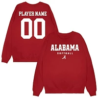 Unisex Crimson Alabama Tide NIL Pick-A-Player Softball Sweatshirt