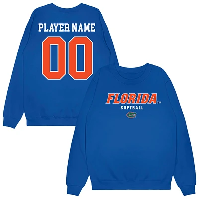Unisex Royal Florida Gators NIL Pick-A-Player Softball Sweatshirt