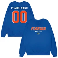 Unisex Royal Florida Gators NIL Pick-A-Player Softball Sweatshirt