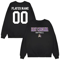 Unisex Black ECU Pirates NIL Pick-A-Player Softball Sweatshirt