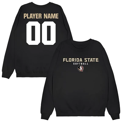 Unisex Black Florida State Seminoles NIL Pick-A-Player Softball Sweatshirt