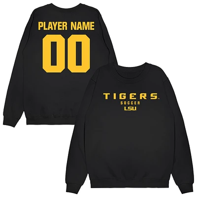 Unisex Black LSU Tigers NIL Pick-A-Player Women's Soccer Sweatshirt
