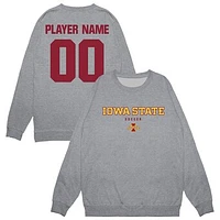 Unisex Gray Iowa State Cyclones NIL Pick-A-Player Women's Soccer Sweatshirt