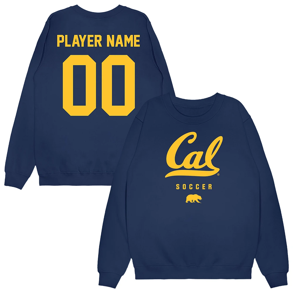 Unisex Navy Cal Bears NIL Pick-A-Player Women's Soccer Sweatshirt