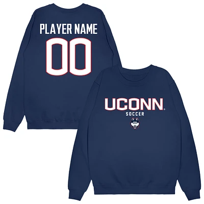 Unisex Navy UConn Huskies NIL Pick-A-Player Women's Soccer Sweatshirt