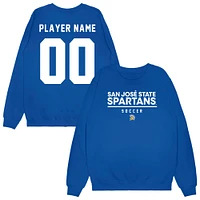 Unisex Royal San Jose State Spartans NIL Pick-A-Player Women's Soccer Sweatshirt
