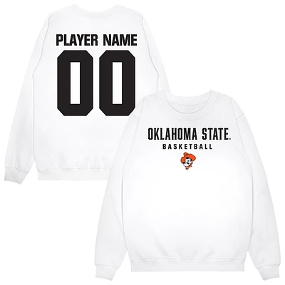 Unisex White Oklahoma State Cowboys NIL Pick-A-Player Men's Basketball Sweatshirt