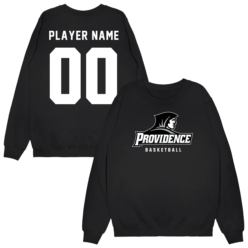 Unisex Black Providence Friars NIL Pick-A-Player Men's Basketball Sweatshirt