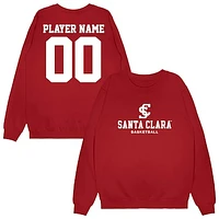 Unisex Cardinal Santa Clara Broncos NIL Pick-A-Player Men's Basketball Sweatshirt