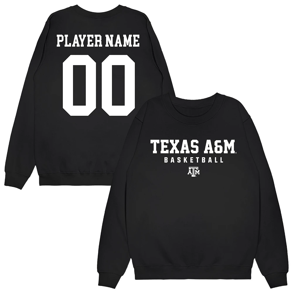 Unisex Black Texas A&M Aggies NIL Pick-A-Player Men's Basketball Sweatshirt