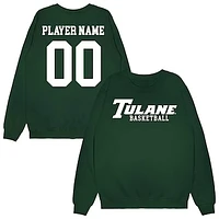Unisex Green Tulane Wave NIL Pick-A-Player Men's Basketball Sweatshirt