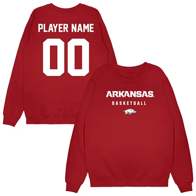 Unisex Cardinal Arkansas Razorbacks NIL Pick-A-Player Men's Basketball Sweatshirt