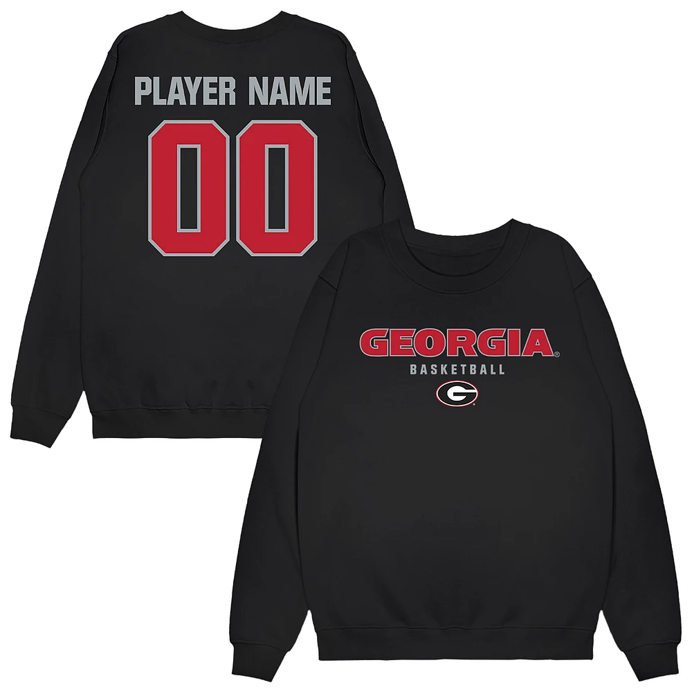 Unisex Black Georgia Bulldogs NIL Pick-A-Player Men's Basketball Sweatshirt