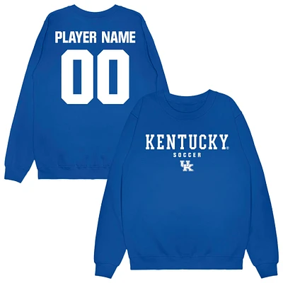 Unisex Royal Kentucky Wildcats NIL Pick-A-Player Men's Soccer Sweatshirt