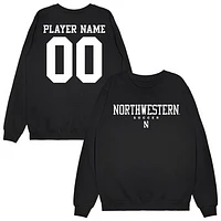 Unisex Black Northwestern Wildcats NIL Pick-A-Player Men's Soccer Sweatshirt