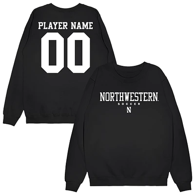 Unisex Black Northwestern Wildcats NIL Pick-A-Player Men's Soccer Sweatshirt