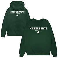 Unisex Green Michigan State Spartans NIL Pick-A-Player Men's Soccer Sweatshirt
