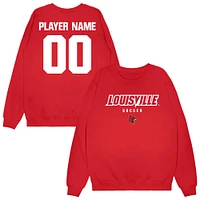 Unisex Red Louisville Cardinals NIL Pick-A-Player Men's Soccer Sweatshirt