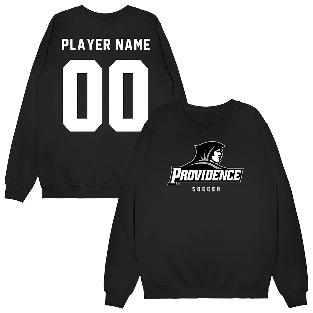 Unisex Black Providence Friars NIL Pick-A-Player Men's Soccer Sweatshirt