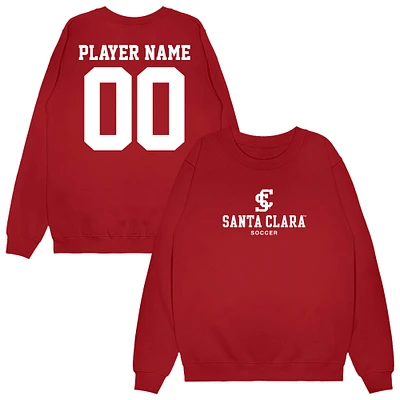 Unisex Cardinal Santa Clara Broncos NIL Pick-A-Player Men's Soccer Sweatshirt