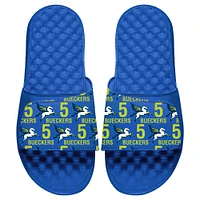 Youth ISlide Paige Bueckers Royal Dallas Wings 2025 WNBA Draft Team Pattern Slide Sandals