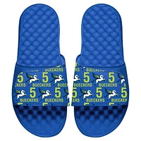 Unisex ISlide Paige Bueckers Royal Dallas Wings 2025 WNBA Draft Team Pattern Slide Sandals
