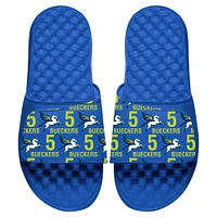 Unisex ISlide Paige Bueckers Royal Dallas Wings 2025 WNBA Draft Team Pattern Slide Sandals