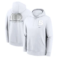 Men's Nike White Penn State Nittany Lions 2025 Out Club Fleece Pullover Hoodie