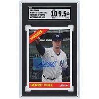 Gerrit Cole New York Yankees Autographed 2021 Topps 70 Years #70YT-16 #5/10 SGC Authenticated 9.5/10 Card