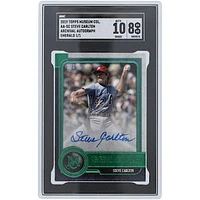 Steve Carlton Philadelphia Phillies Autographed 2019 Topps Museum Collection Emerald #AA-SC #1/1 SGC Authenticated 8/10 Card