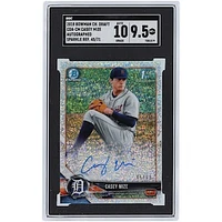 Casey Mize Detroit Tigers Autographed 2018 Bowman Chrome 1st Bowman Sparkle Refractor #CDA-CM #45/71 SGC Authenticated 9.5/10 Card