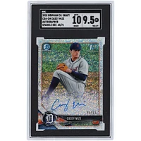 Casey Mize Detroit Tigers Autographed 2018 Bowman Chrome 1st Bowman Sparkle Refractor #CDA-CM #45/71 SGC Authenticated 9.5/10 Card