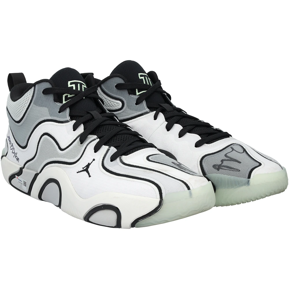 Jayson Tatum Boston Celtics Autographed Game-Used White Jordan Brand Shoes vs. Cleveland Cavaliers on December 1, 2024