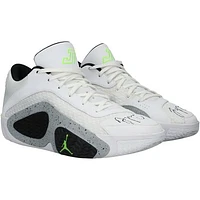 Jayson Tatum Boston Celtics Autographed Game-Used White Jordan Brand Shoes vs. Miami Heat on April 24, 2024