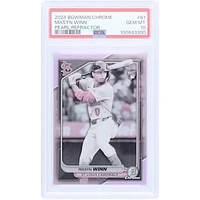 Masyn Winn St. Louis Cardinals 2024 Bowman Chrome Pearl Refractor #61 PSA Authenticated 10 Rookie Card