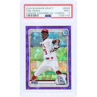 Tink Hence St. Louis Cardinals 2020 Bowman Chrome Sapphire 1st Bowman Purple #BD-86 #8/10 PSA Authenticated 9 Card