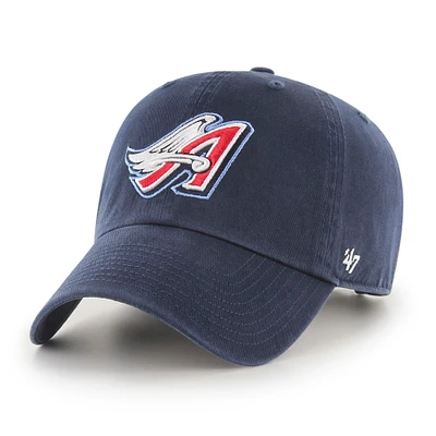 Men's '47 Navy California Angels Cooperstown Collection Clean Up Adjustable Hat