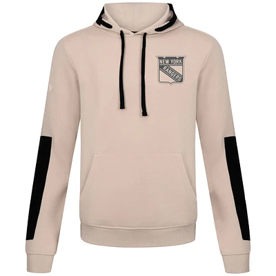 Men's Levelwear  Khaki New York Rangers Bombay Response Pullover Hoodie