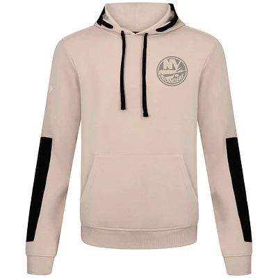 Men's Levelwear  Khaki New York Islanders Bombay Response Pullover Hoodie