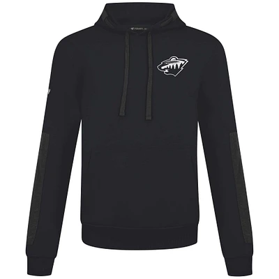 Men's Levelwear  Black Minnesota Wild Bombay Response Pullover Hoodie