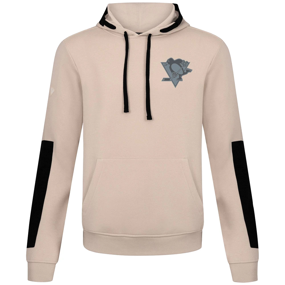 Men's Levelwear Khaki Pittsburgh Penguins Bombay Response Pullover Hoodie