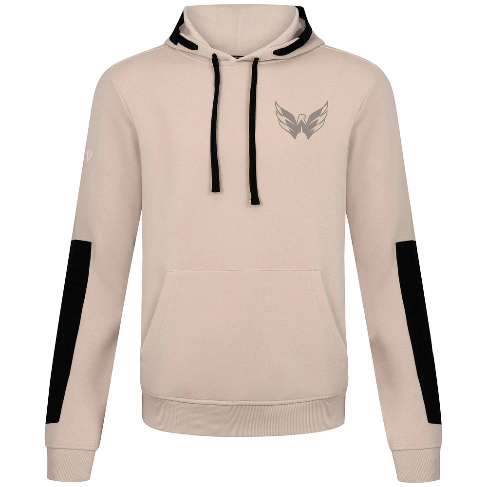 Men's Levelwear Khaki Washington Capitals Bombay Response Pullover Hoodie