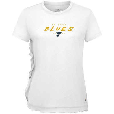 Women's Levelwear  White St. Louis Blues Airflow Scratched T-Shirt
