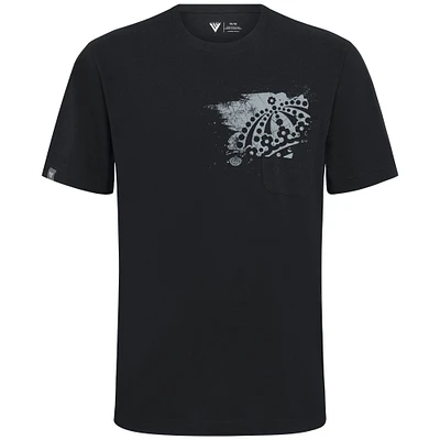 Men's Levelwear  Black Los Angeles Kings Focal Blasted T-Shirt