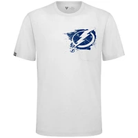 Men's Levelwear  White Tampa Bay Lightning Focal Blasted T-Shirt