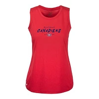 Women's Levelwear  Red Montreal Canadiens Macy Scratched Tank Top